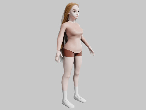 Cute classic Woman V33400 Modelo 3D
