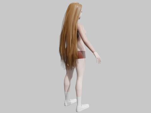 Cute classic Woman V33400 Modelo 3D