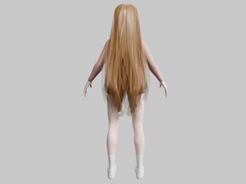 Cute classic Woman V33400 Modelo 3D