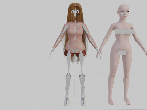 Cute classic Woman V33400 Modelo 3D