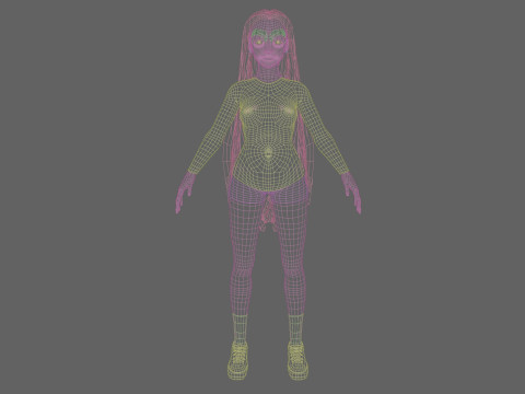 Cute classic Woman V33400 Modelo 3D