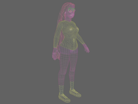 Cute classic Woman V33400 Modelo 3D