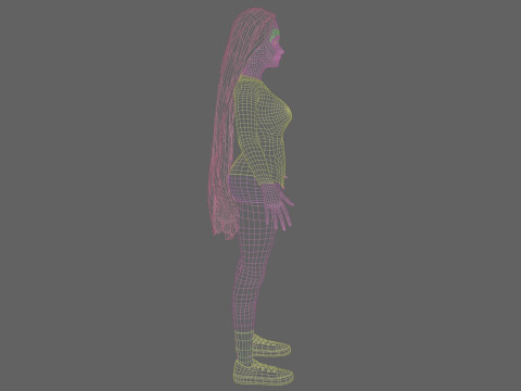 Cute classic Woman V33400 Modelo 3D