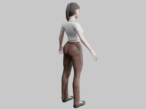 Cute pretty Woman V21873 3D Модель