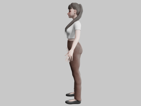 Cute pretty Woman V21873 3D Модель