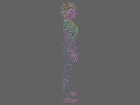Cute pretty Woman V21873 3D Модель