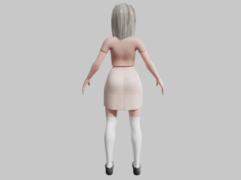 Pretty Basic Woman V32664 3D Model