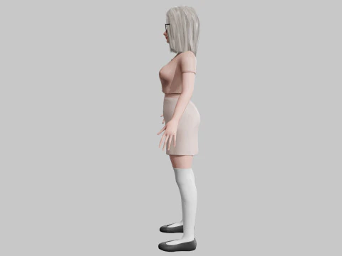 Pretty Basic Woman V32664 3D Model