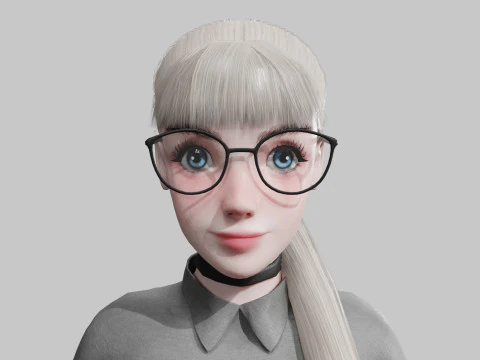 Pretty Beautiful woman V24134 3D Model