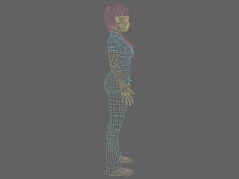 Pretty Beautiful woman V24134 Model 3D