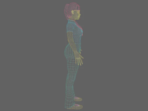 Pretty Beautiful woman V24134 3D Model