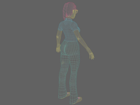 Pretty Beautiful woman V24134 Model 3D