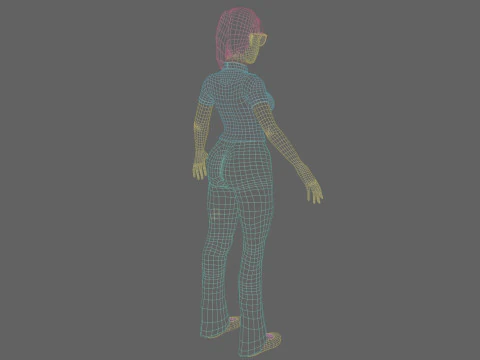 Pretty Beautiful woman V24134 3D Model