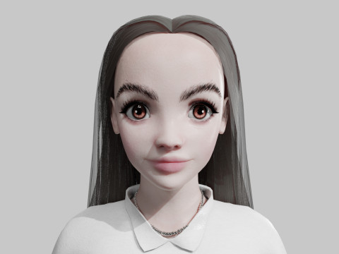 Pretty classic woman V30674 Modelo 3D