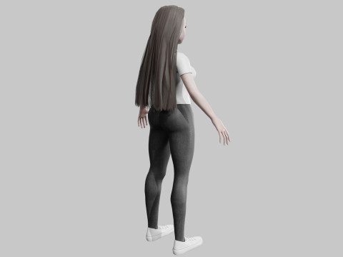 Pretty classic woman V30674 Modelo 3D