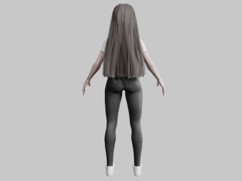 Pretty classic woman V30674 Modelo 3D