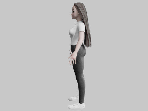 Pretty classic woman V30674 Modelo 3D