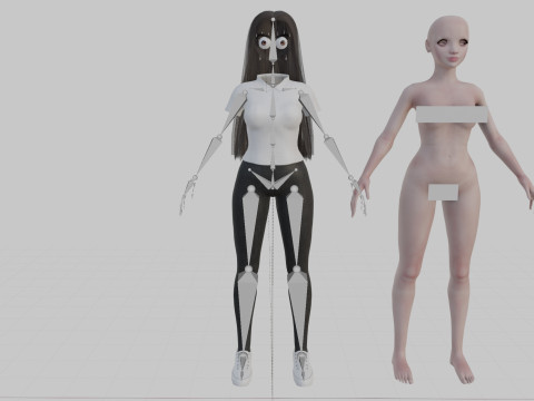 Pretty classic woman V30674 Modelo 3D