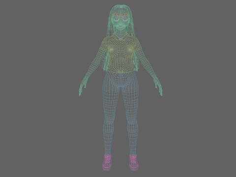 Pretty classic woman V30674 Modelo 3D