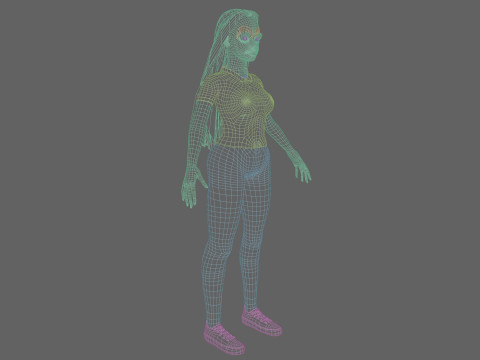 Pretty classic woman V30674 Modelo 3D