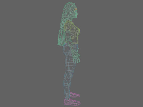 Pretty classic woman V30674 Modelo 3D