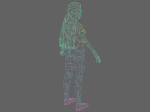 Pretty classic woman V30674 Modelo 3D