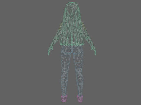 Pretty classic woman V30674 Modelo 3D