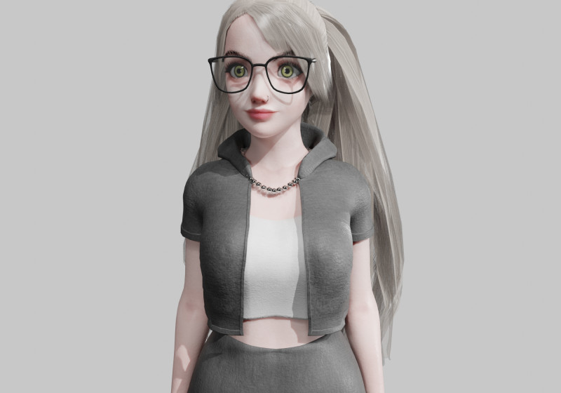 Pretty cool woman V31980 Modèle 3D .c4d .max .obj .3ds .fbx .stl .blend