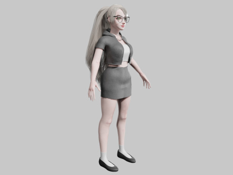 Pretty cool woman V31980 Modèle 3D