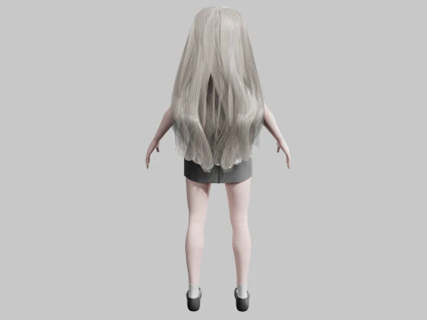 Pretty cool woman V31980 3D Model