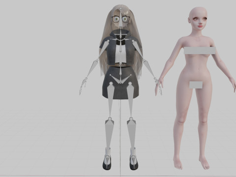 Pretty cool woman V31980 Modèle 3D