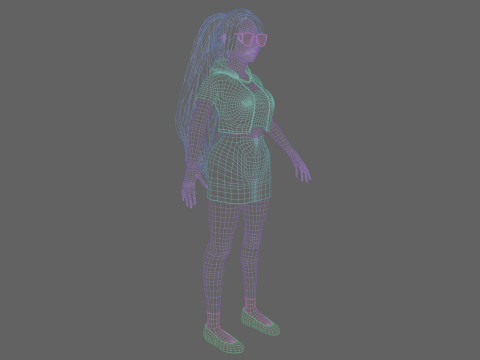 Pretty cool woman V31980 Modèle 3D