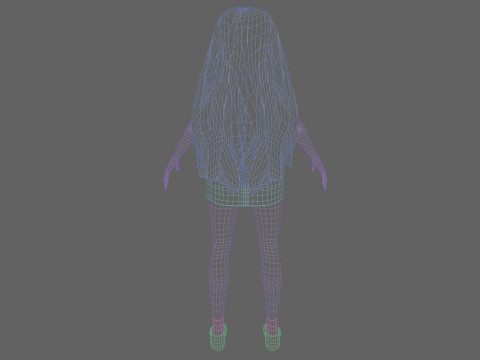 Pretty cool woman V31980 Modèle 3D