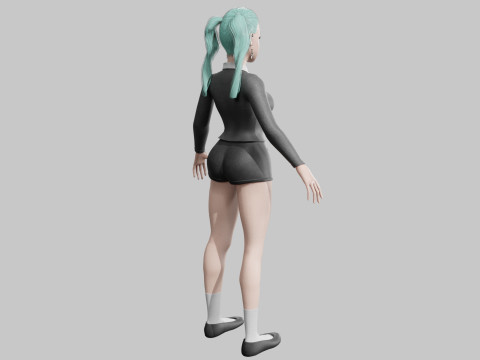 Pretty cute Woman V27025 Modèle 3D