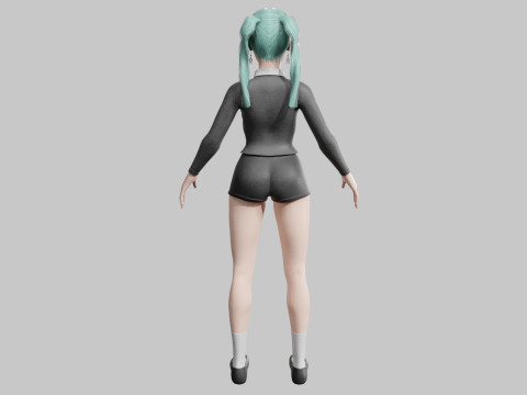 Pretty cute Woman V27025 Modèle 3D
