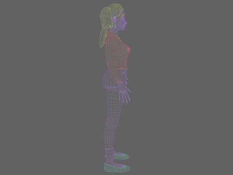 Pretty cute Woman V27025 Modèle 3D