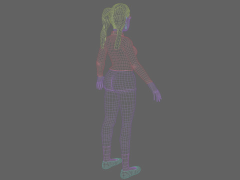 Pretty cute Woman V27025 Modèle 3D