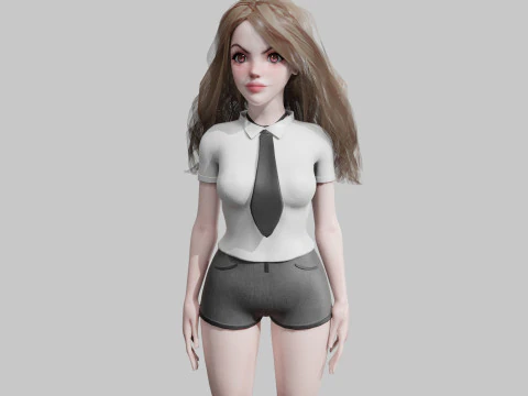 예쁜 스탠다드 우먼 V34913 3D 모델