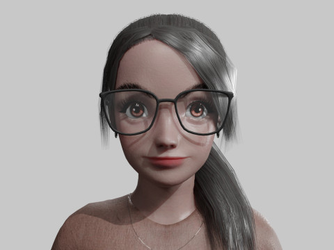 Pretty Young woman V23915 3D मॉडल