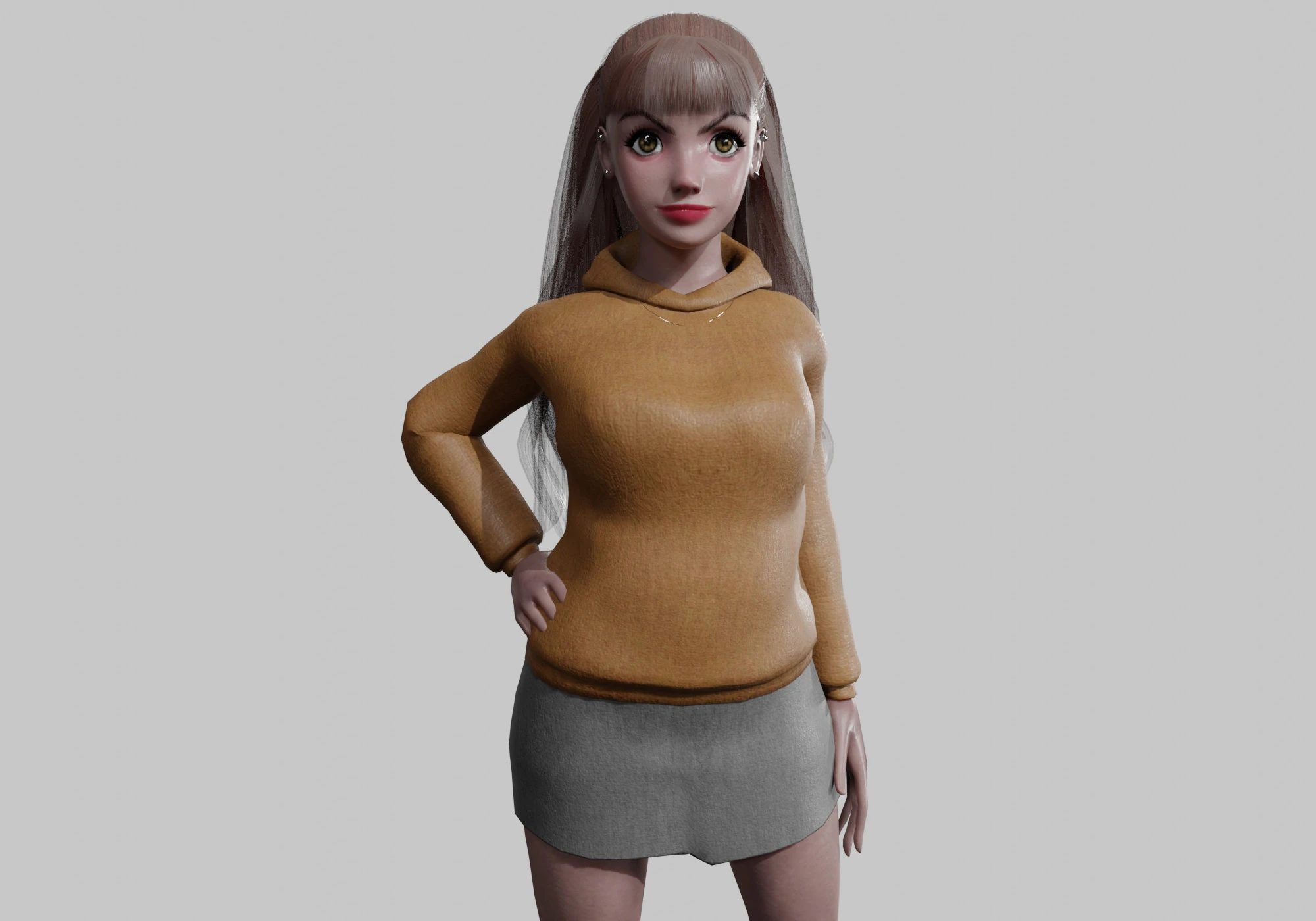 Standard Basic Woman V35707 3D Model .c4d .max .obj .3ds .fbx .stl .blend 