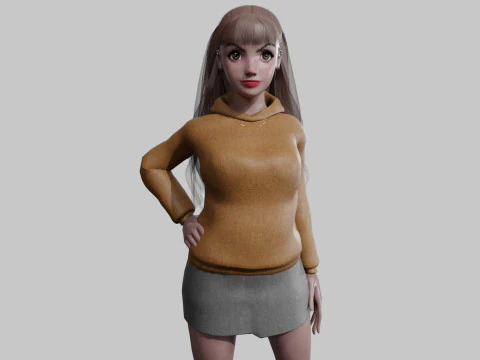 스탠다드 베이직 여성 V35707 3D 모델