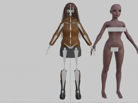 Standard Basic Woman V35707 3D Model
