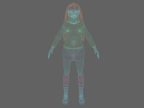 Standard Basic Woman V35707 3D Model