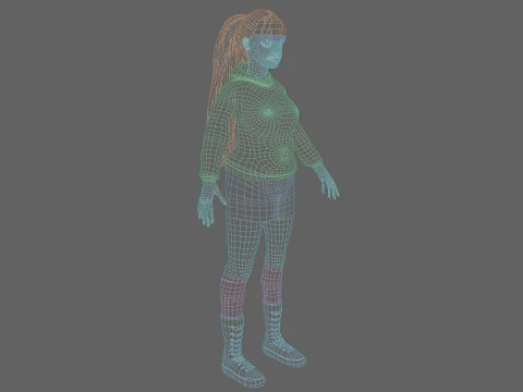 Standard Basic Woman V35707 3D Model