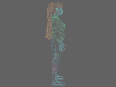 Standard Basic Woman V35707 3D Model