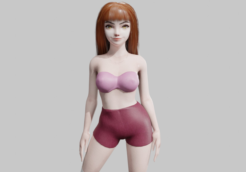 Standard Pretty woman V30893 Model 3D .c4d .max .obj .3ds .fbx .stl .blend 