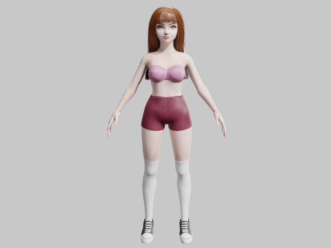 Standard Pretty woman V30893 Model 3D