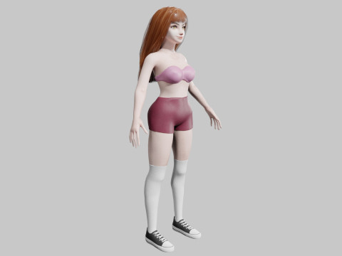Standard Pretty woman V30893 Model 3D