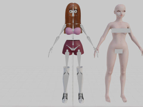 Standard Pretty woman V30893 Model 3D