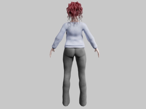 Stylized Pretty Woman V27524 3D Model